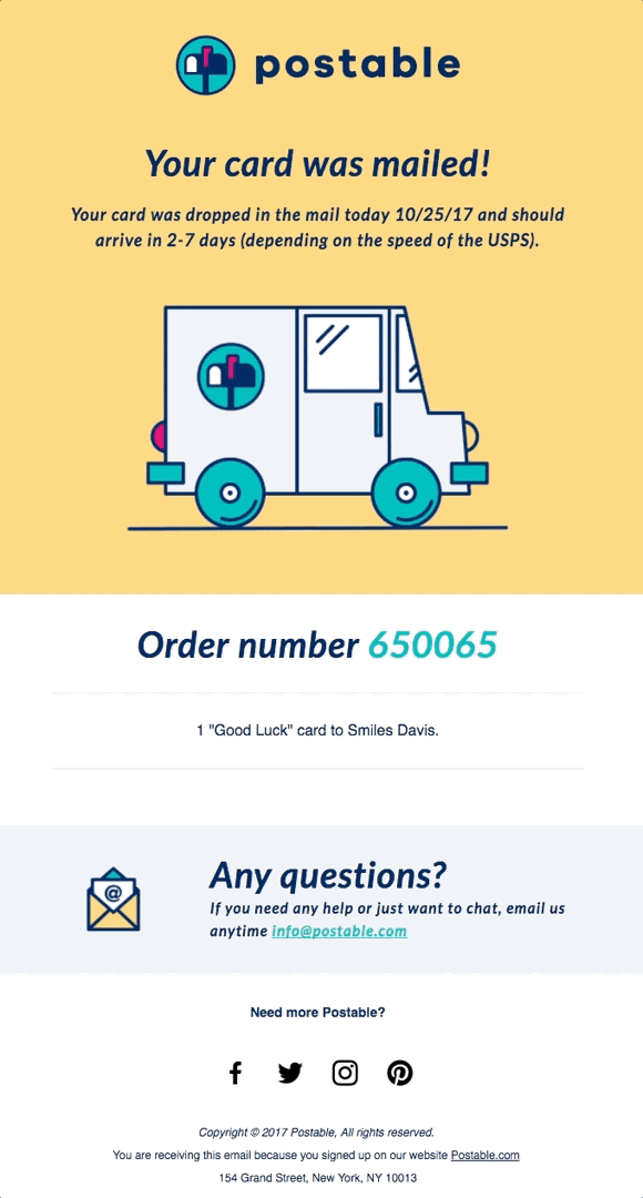 Order shipment