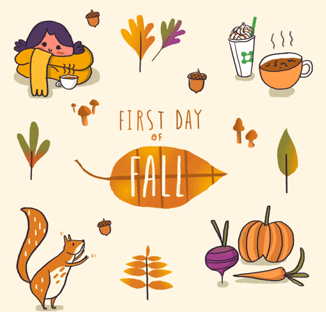 15 creative animated GIF email examples: first day of fall