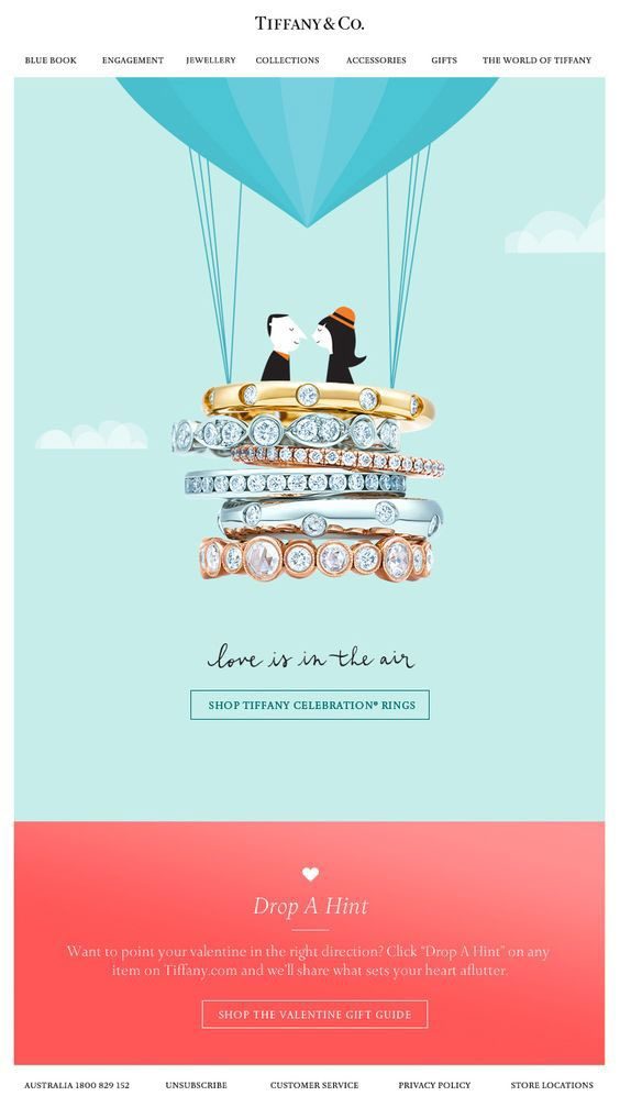 Tiffany & Co uses emoji in their campaign