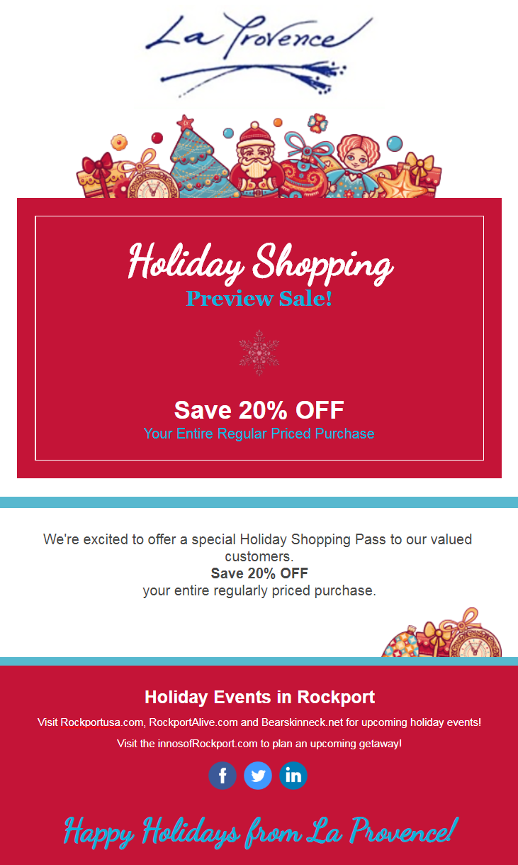 How to Create a Holiday Email Campaign in 20  eSputnik Blog Pertaining To Holiday Card Email Template