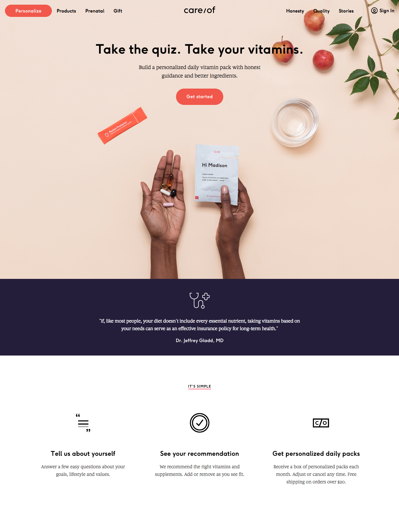 Beautiful landing pages