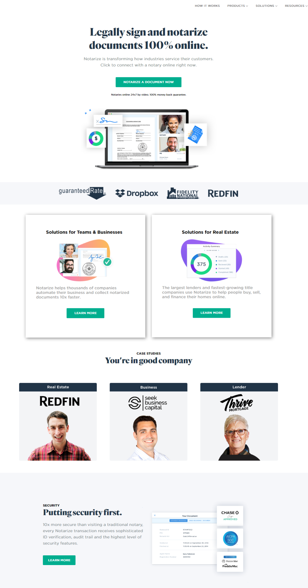 Landing page examples 2020