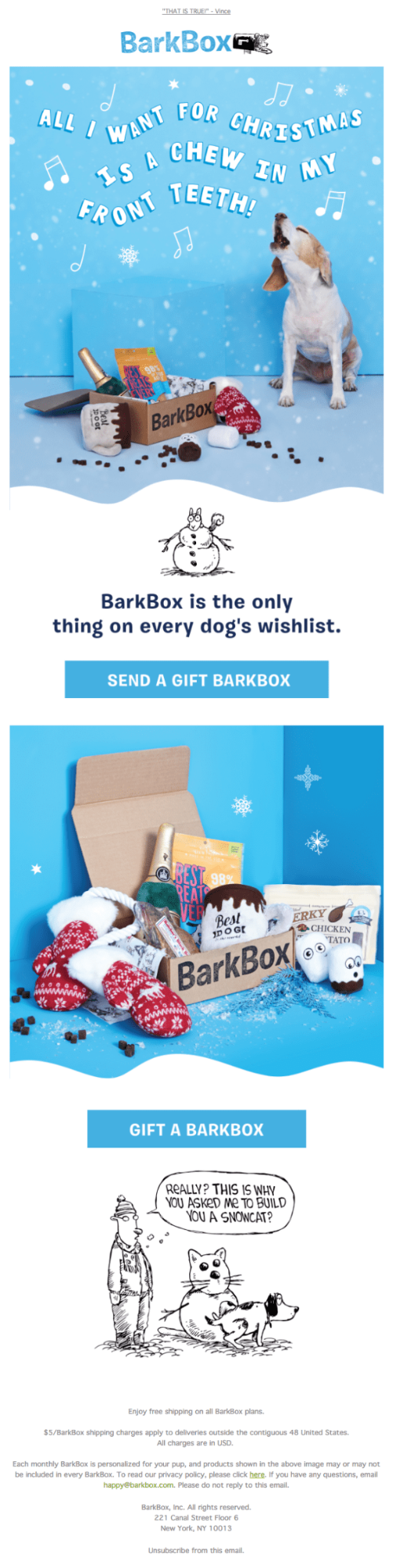 Christmas email marketing