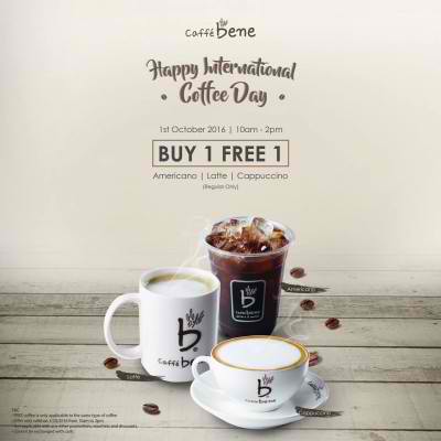 Special offer for International Coffee Day