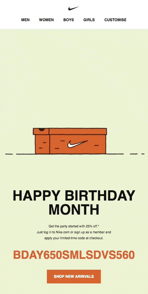 Nike Birthday